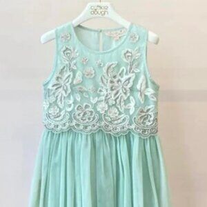Lace and Glitter on top of Mint Green Dress, Tutu Du Monde